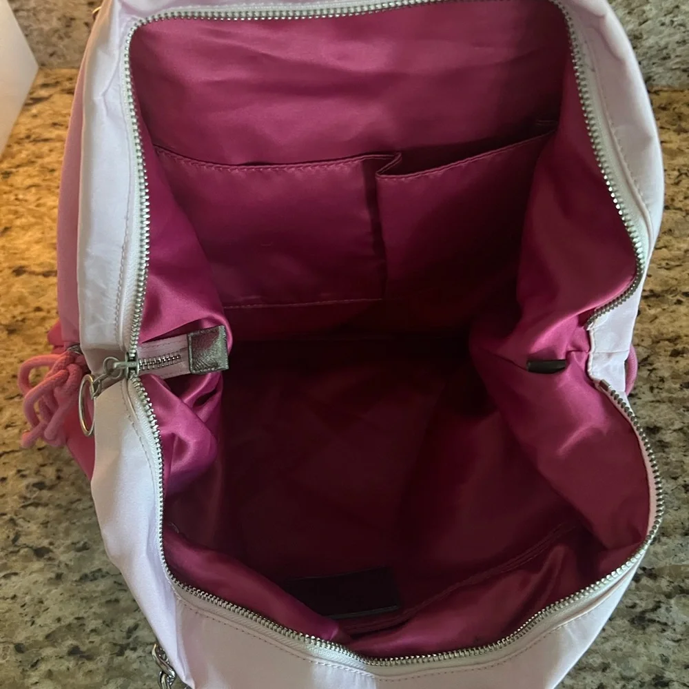 Pink Poppy Ombre Shoulder Bag with Silver Hardware - Picture 8 of 11